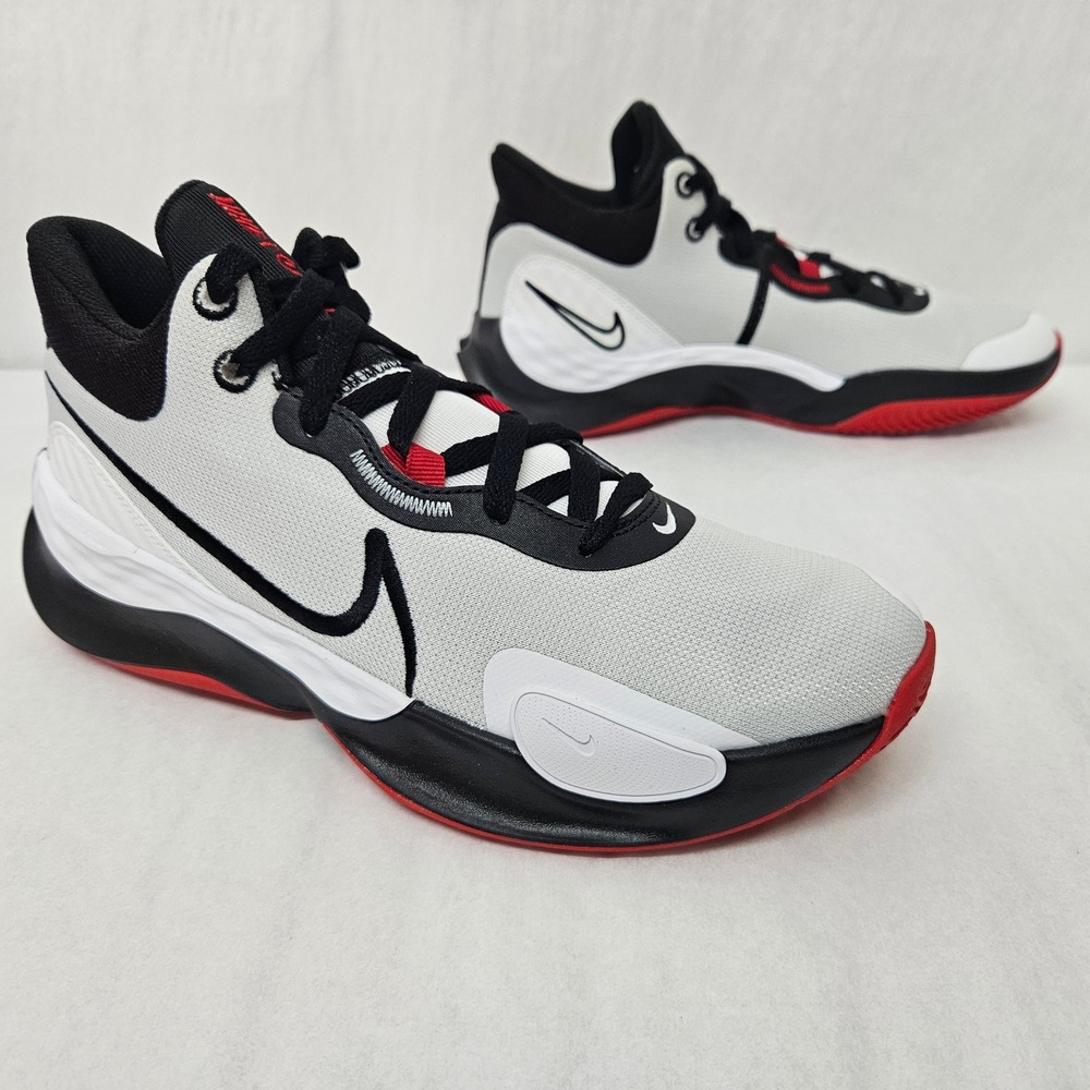 Nike Renew Elevate 3 Basketball Shoes DD9304-100 White Black Red Mens Size 9